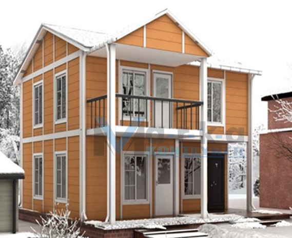 112 metrekare prefabrik ev