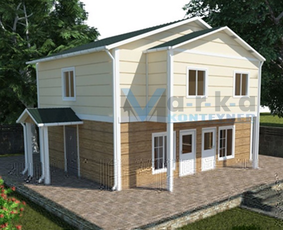 112 metrekare prefabrik ev