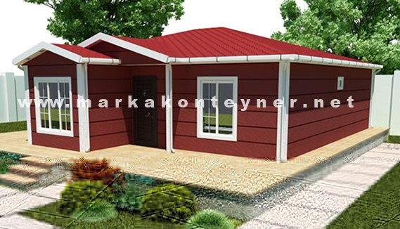 96 metrekare prefabrik ev